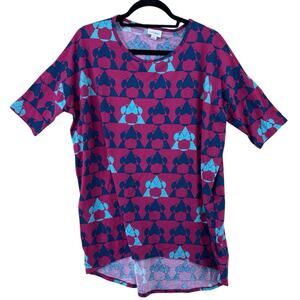 Disney Lularoe Irma Tee abstract Minnie geometric print women’s size medium